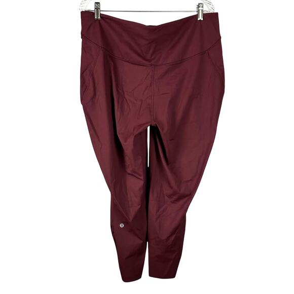 Lululemon Base Pace High-Rise Running Tight 25" Mulled Wine Women's Size 18 EUC - Picture 2 of 7